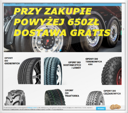 CARS-TOOLS.PL Sklep z nowymi TANIMI OPONAMI